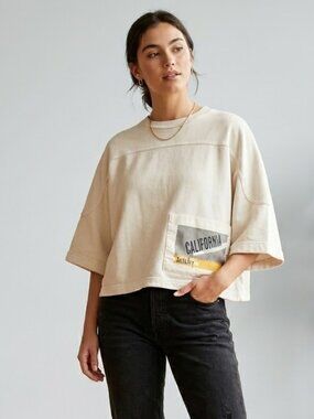Vintage Interaction Sportswear California Berkeley Cropped Sweatshirt Size M